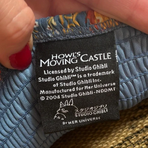 Studio Ghibli Howl’s Moving Castle Smocked Blue Dress - NWT, Size Small - Picture 6 of 7